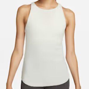 Nike Dri Fit Yoga Training Tank Top White Medium M NWT